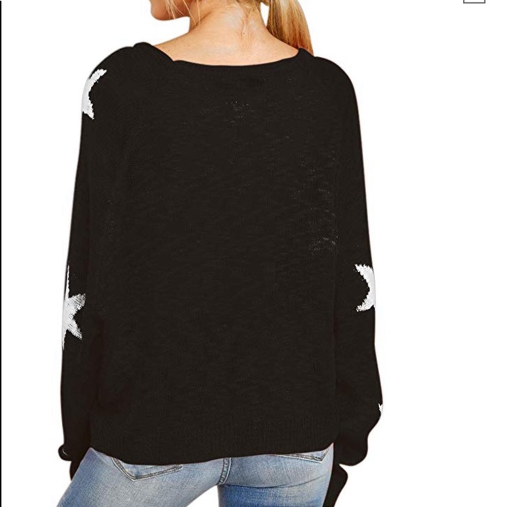 Beautiful woman sweater ripped cuffs and hem - Picture 4 of 5